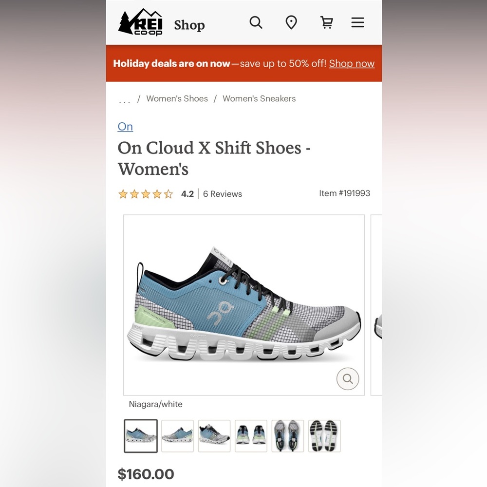 On cloud x shift women’s shoes sz 8
